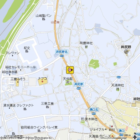 長谷川タイヤ商会　総社店付近の地図